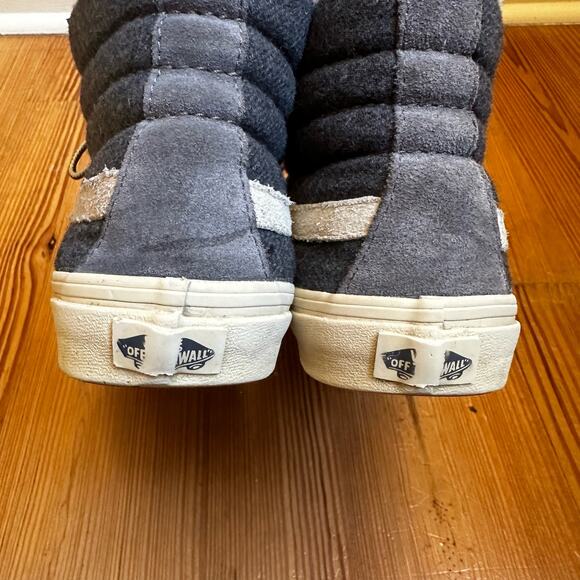 Vans Sk-8 unisex scotchguard gray sherpa lined high top sneakers SIZE M7.5, W9 - Picture 6 of 7
